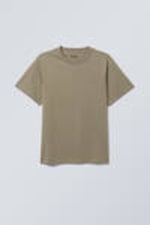Khaki Green - Short Boxy Heavyweight T-shirt - 3