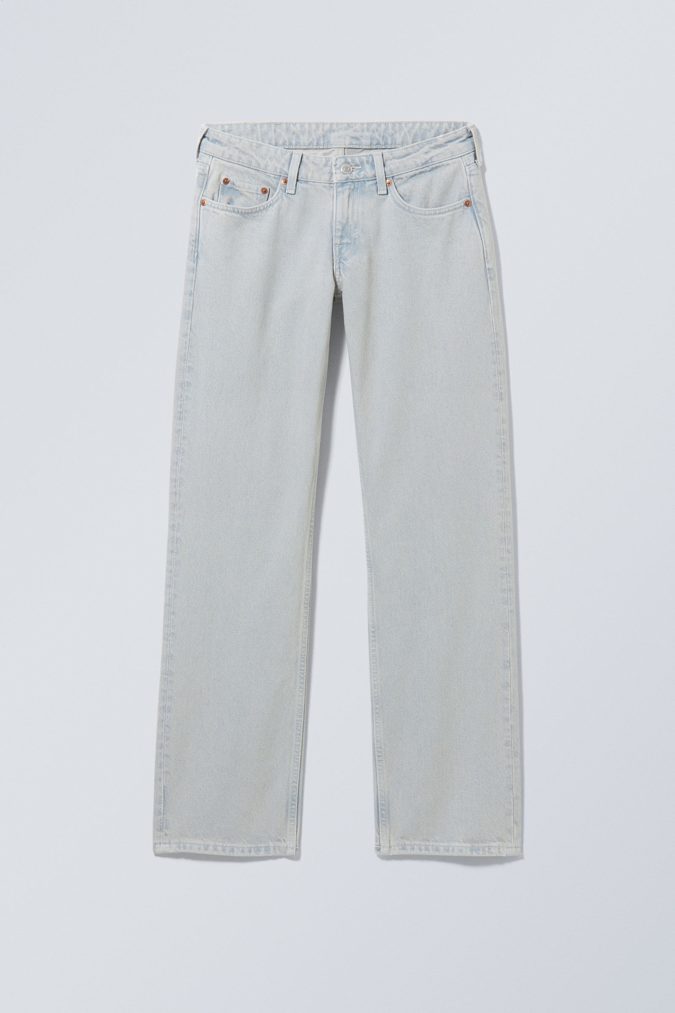 Arctic Blue - Arrow Low Rise Regular Straight Leg Jeans - 0
