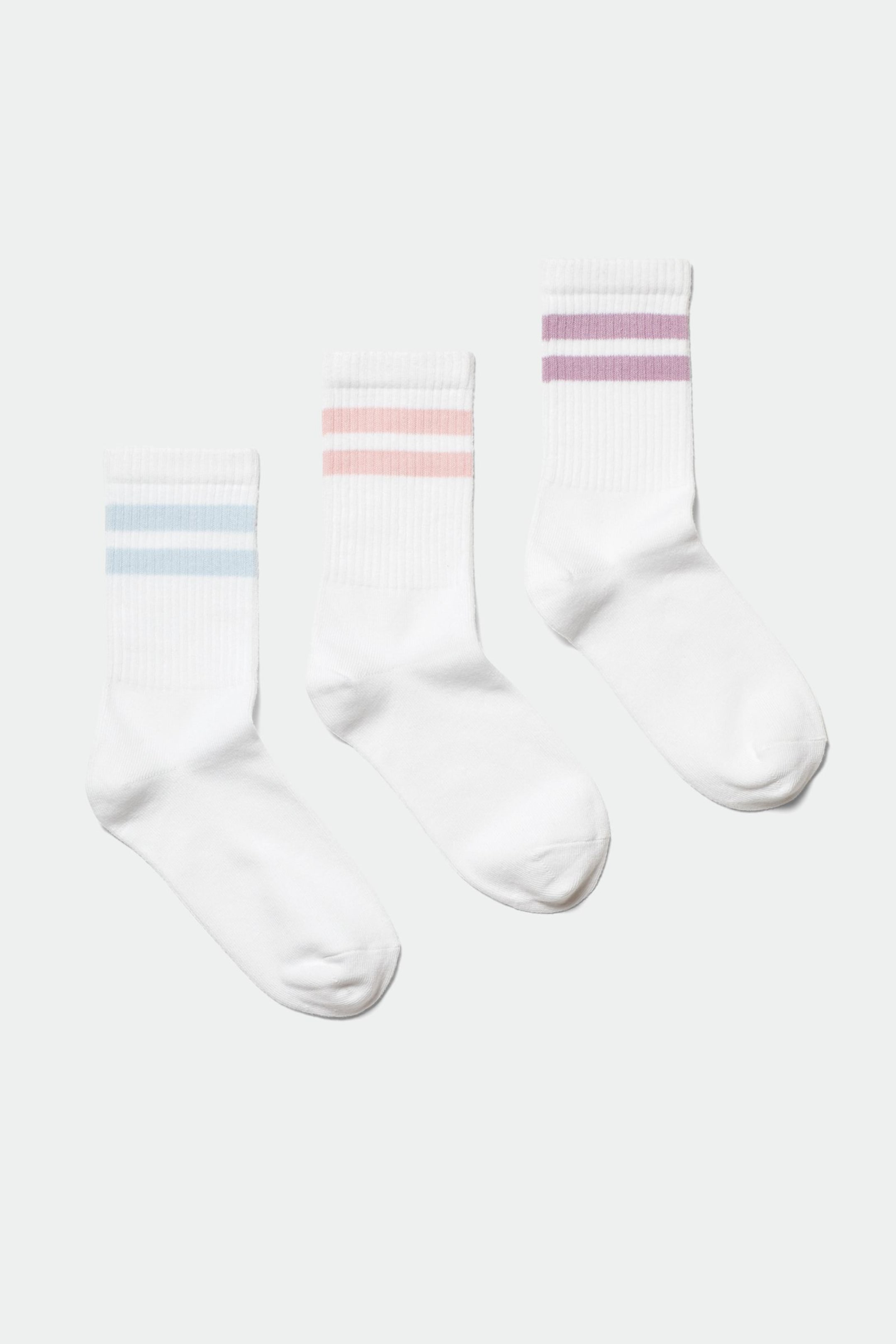 Multi - 3-pack Sport Striped Socks - 0