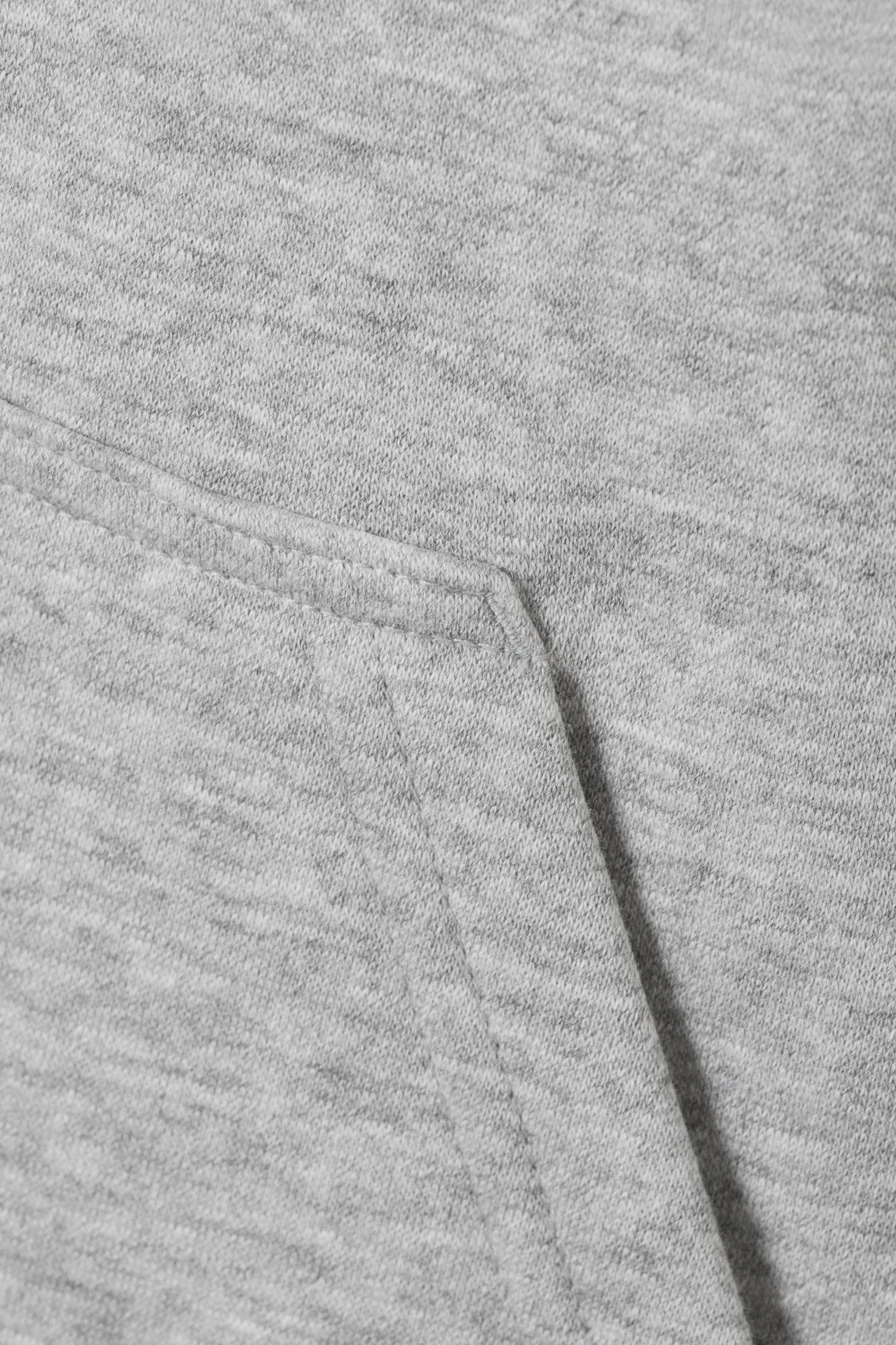 boxy midweight zip hoodie - Light Grey Melange | Weekday WW