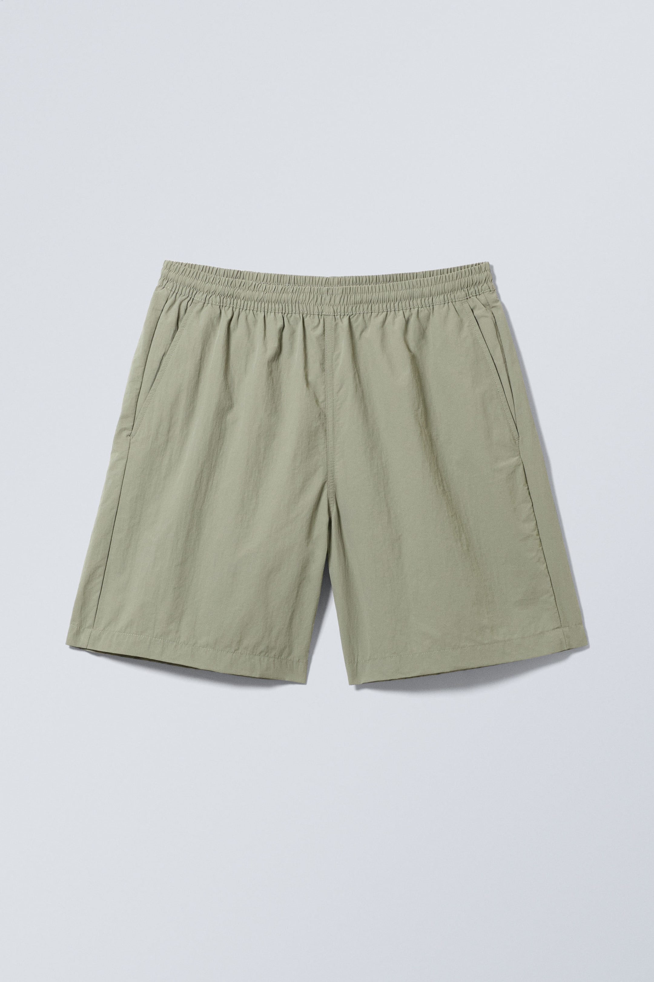 Hellstaubiges Khaki - Badeshorts - 0