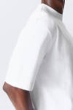 White - Relaxed Fit Short-Sleeved Cotton T-shirt - 1