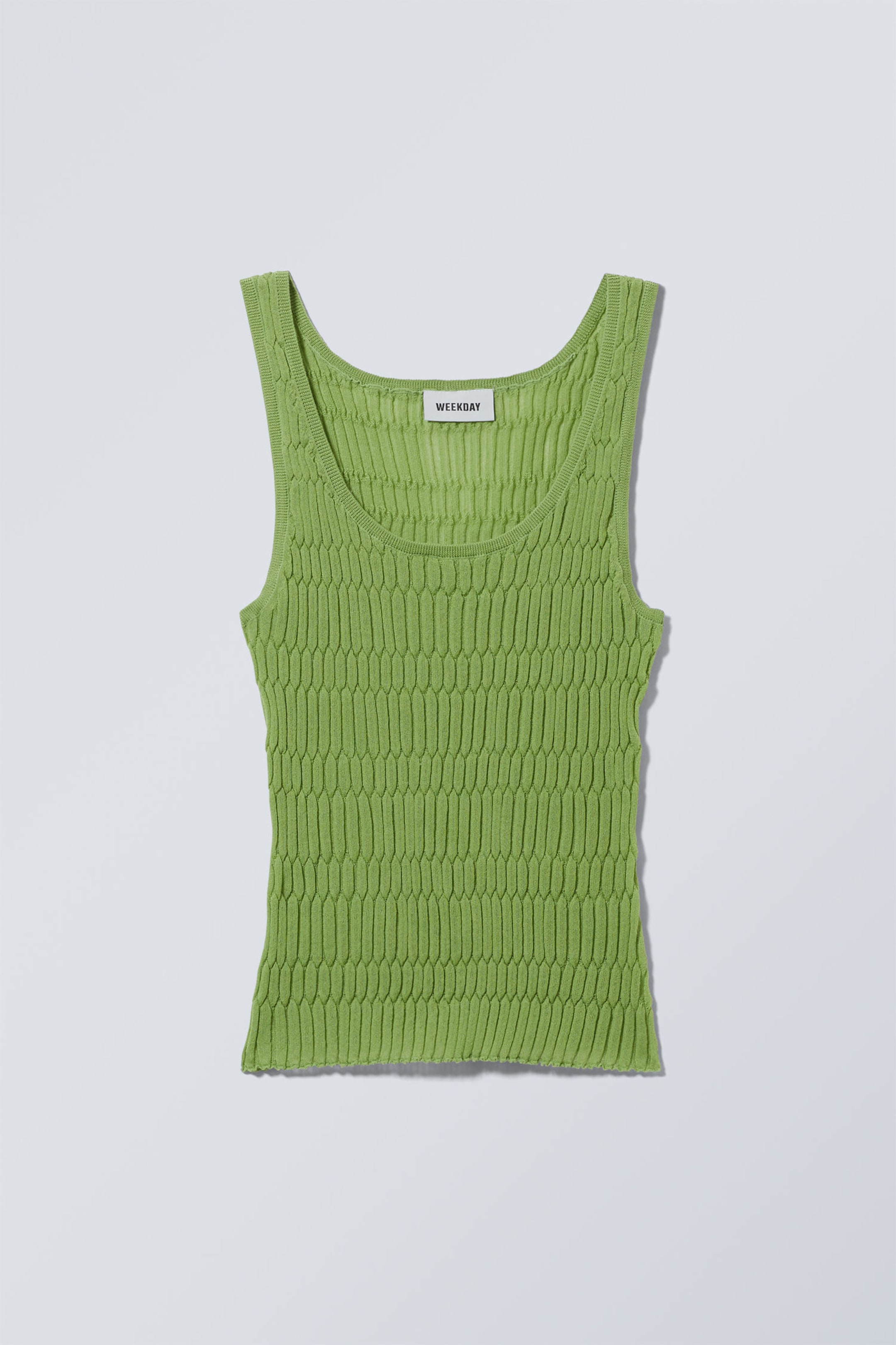 Poppy Green - Claire Knitted Tank Top - 0