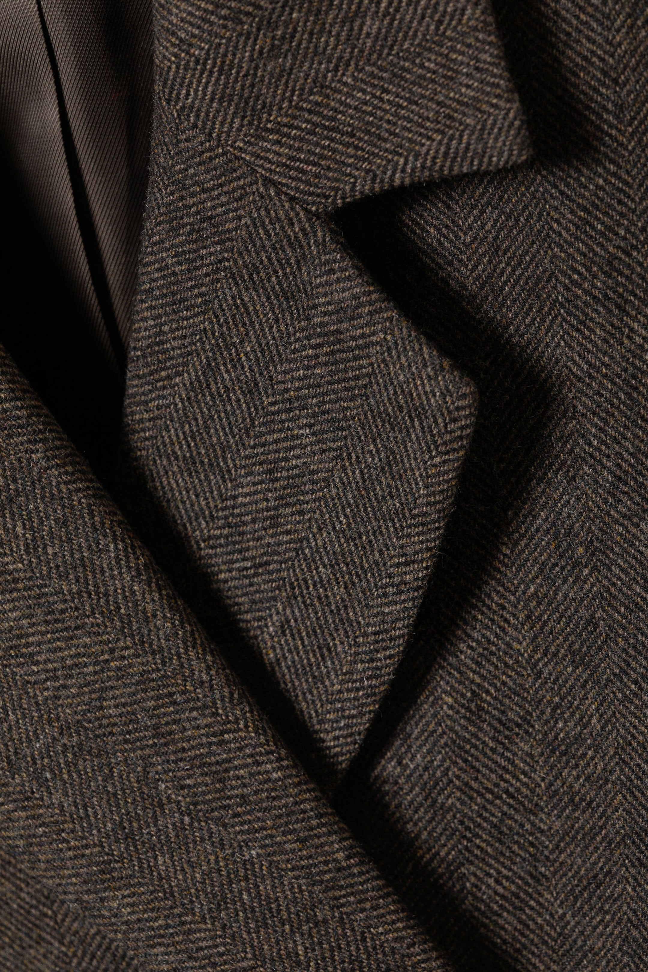 wool-blend herringbone blazer - Brown/Grey | Weekday EU