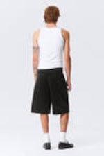 Black - Astro Loose Baggy Corduroy Shorts - 6