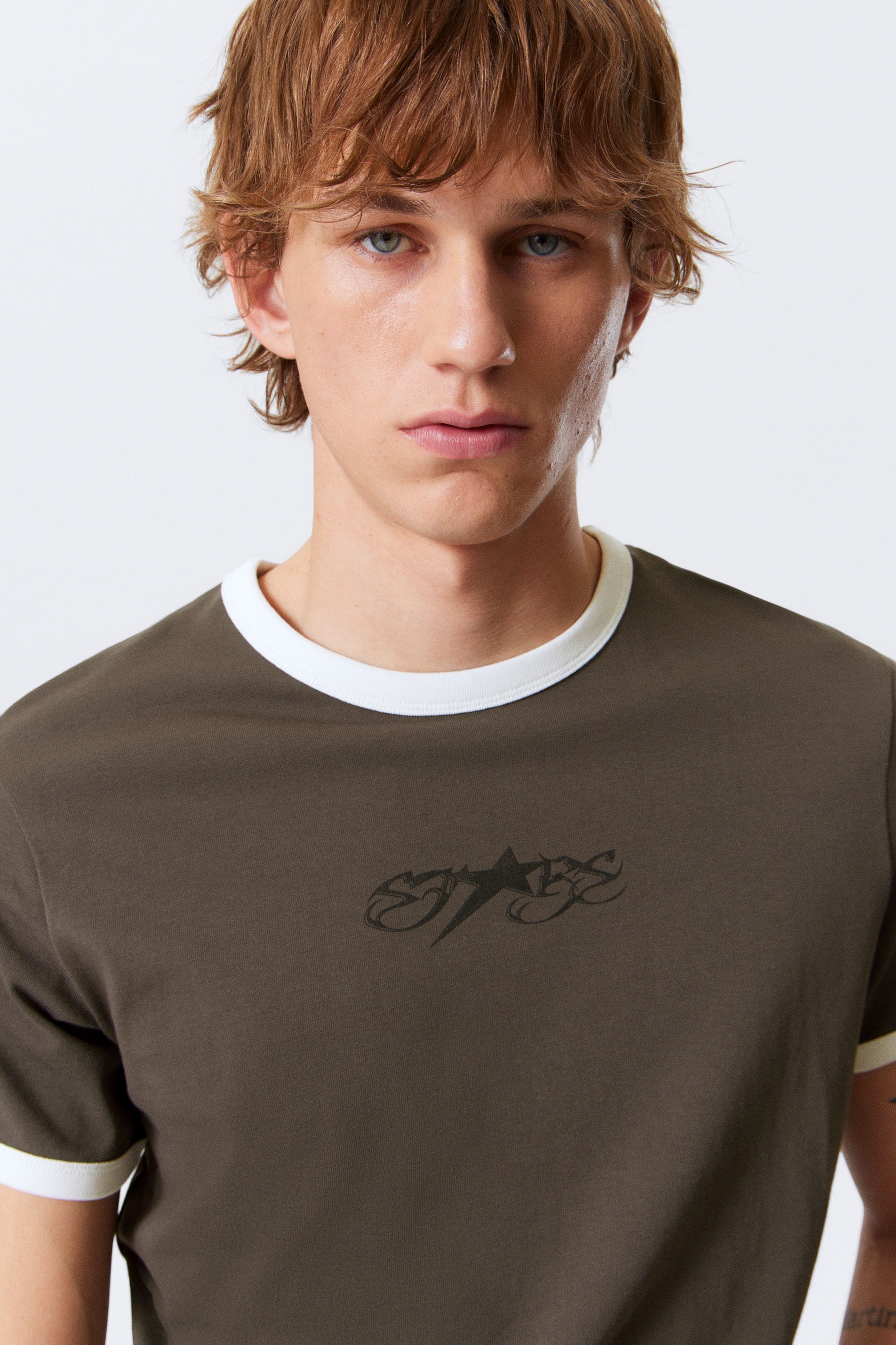 #444240 - T-shirt met grafische print - 2