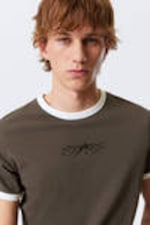 Dark Grey - Stars - T-shirt met grafische print - 1