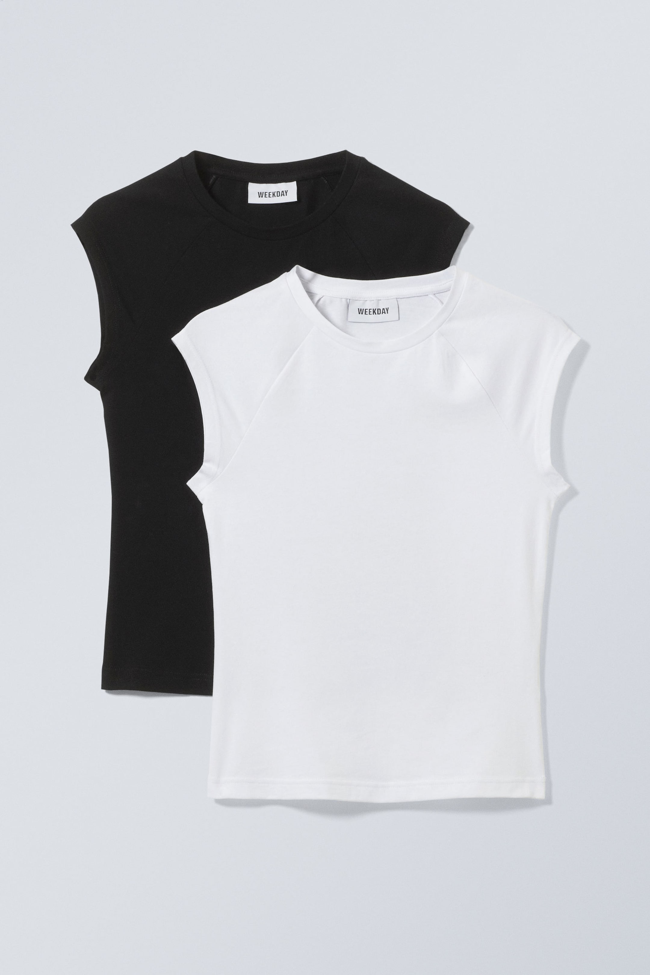 Black & White - 2-Pack Short Sleeve Fitted Tops - 0