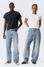 Blue Fade - Mittelblau - Galaxy Loose Straight Leg Jeans - 0