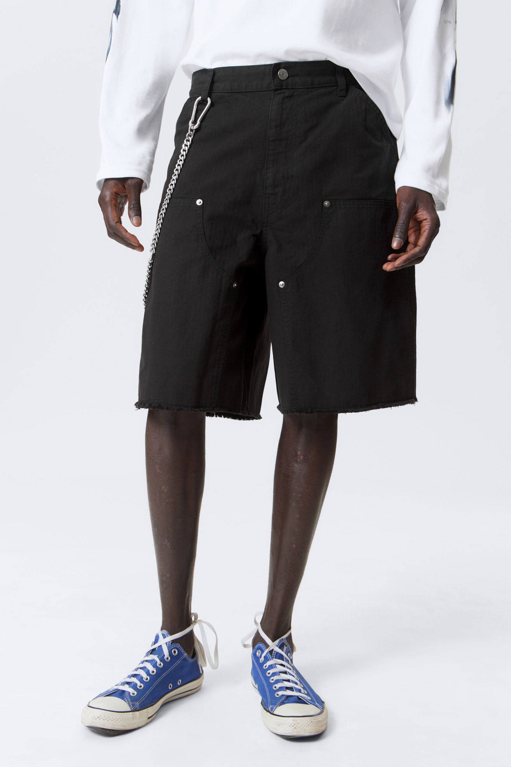 #272627 - Loose Workwear Twill Shorts - 2