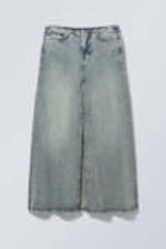 Stained Blue - Anaheim Long Denim Skirt - 0