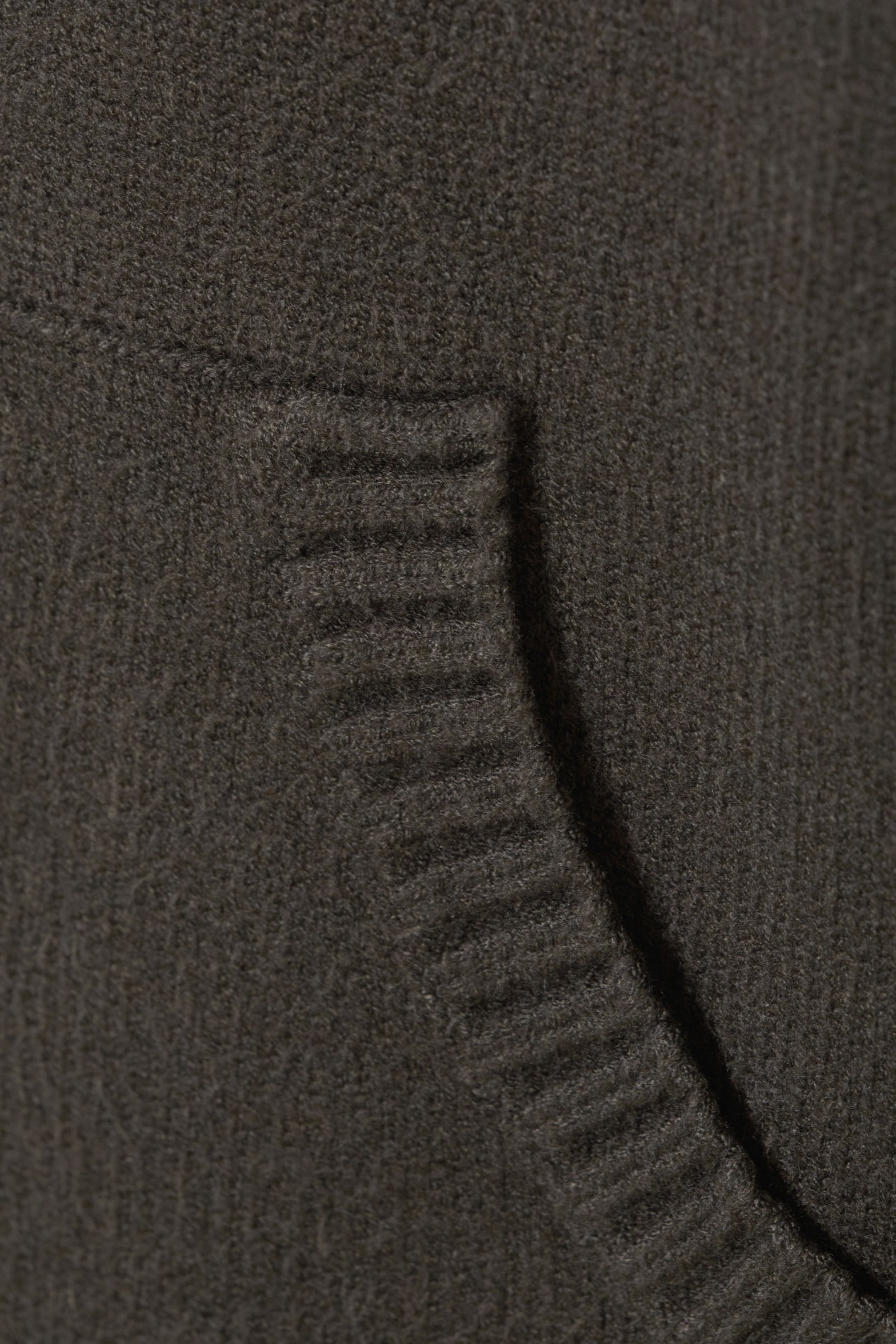 Dark Grey - Compact Knitted Zip Hoodie - 4