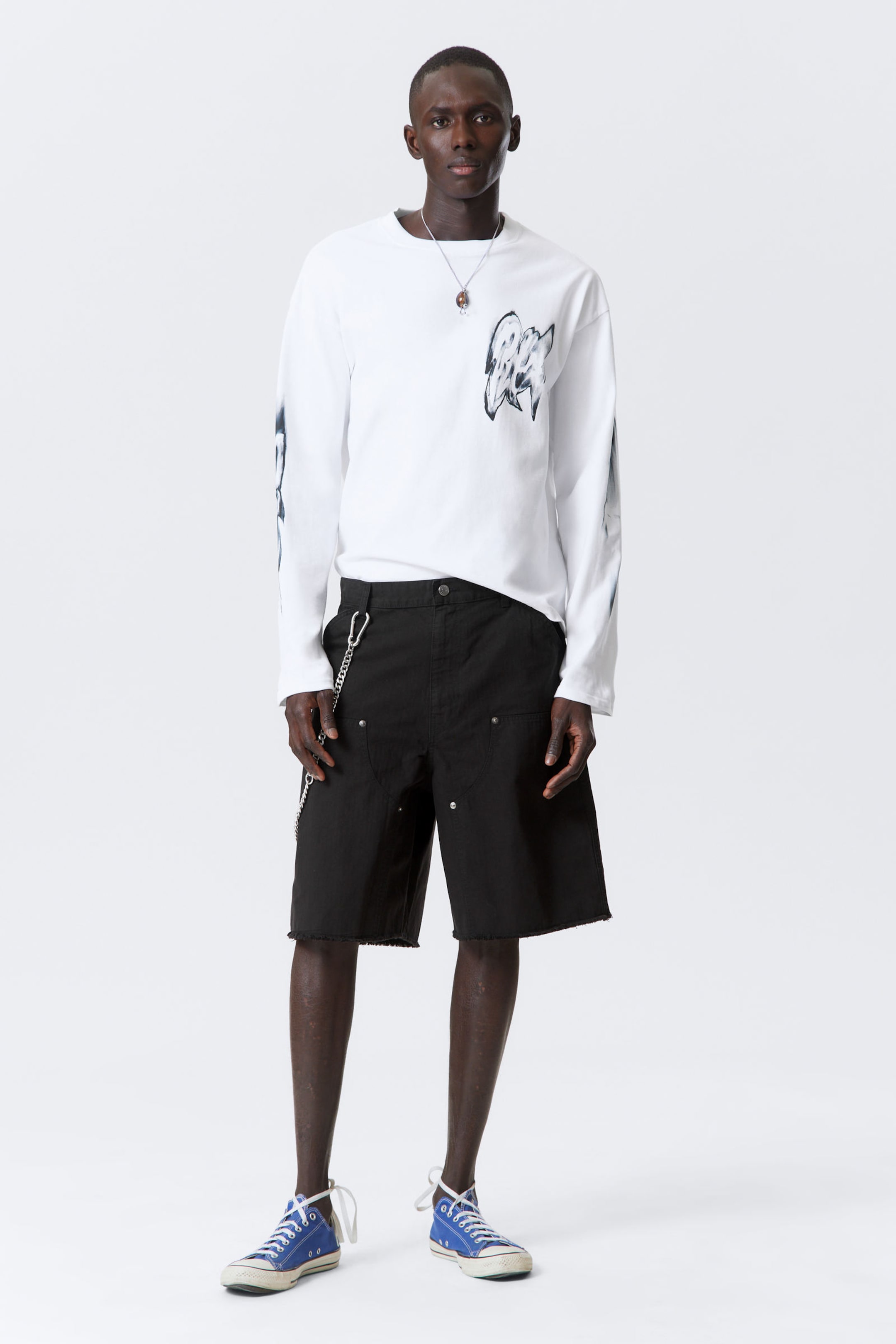 #272627 - Loose Workwear Twill Shorts - 1