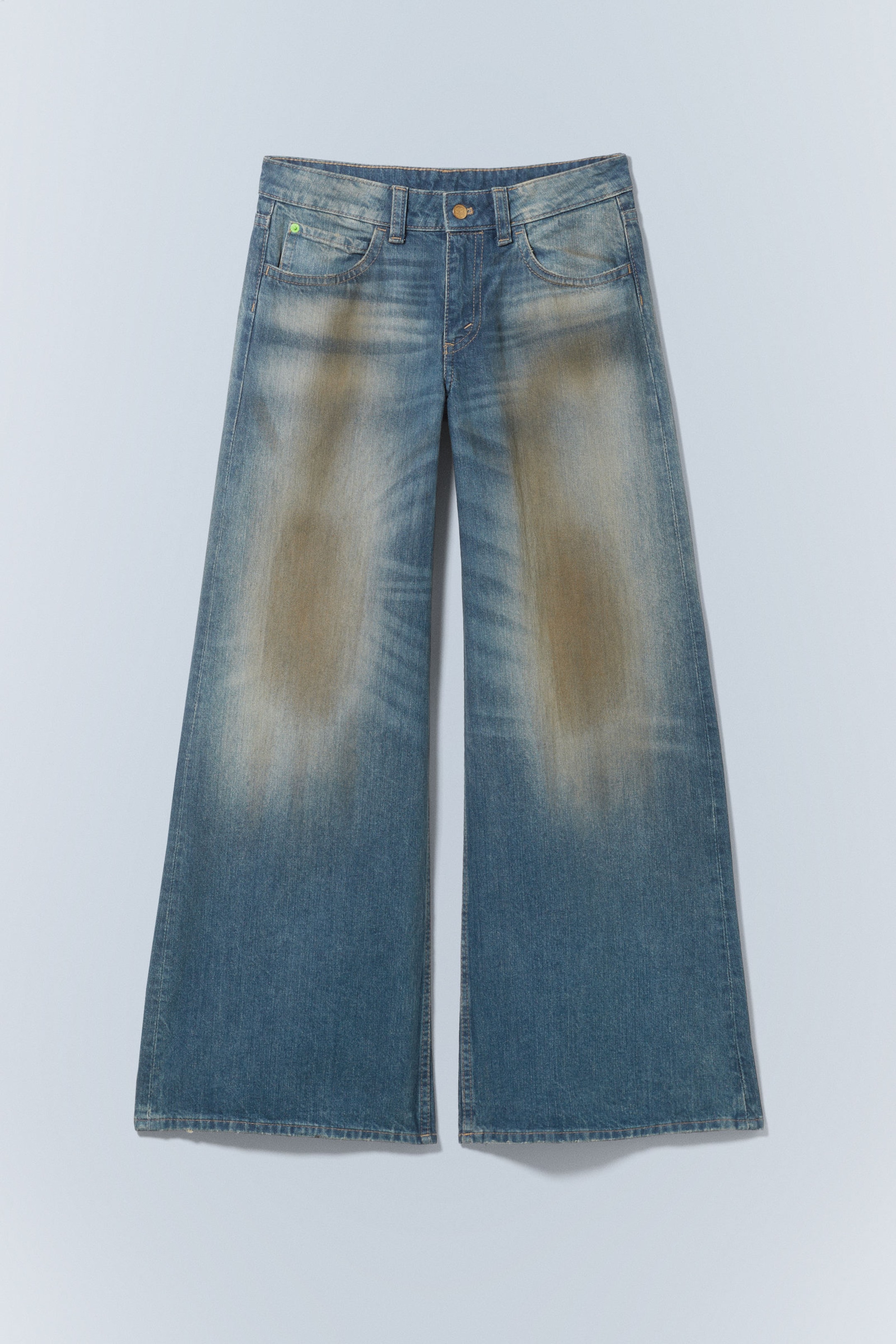 #79829D - Poser Regular Waist Loose Wide Jeans - 1