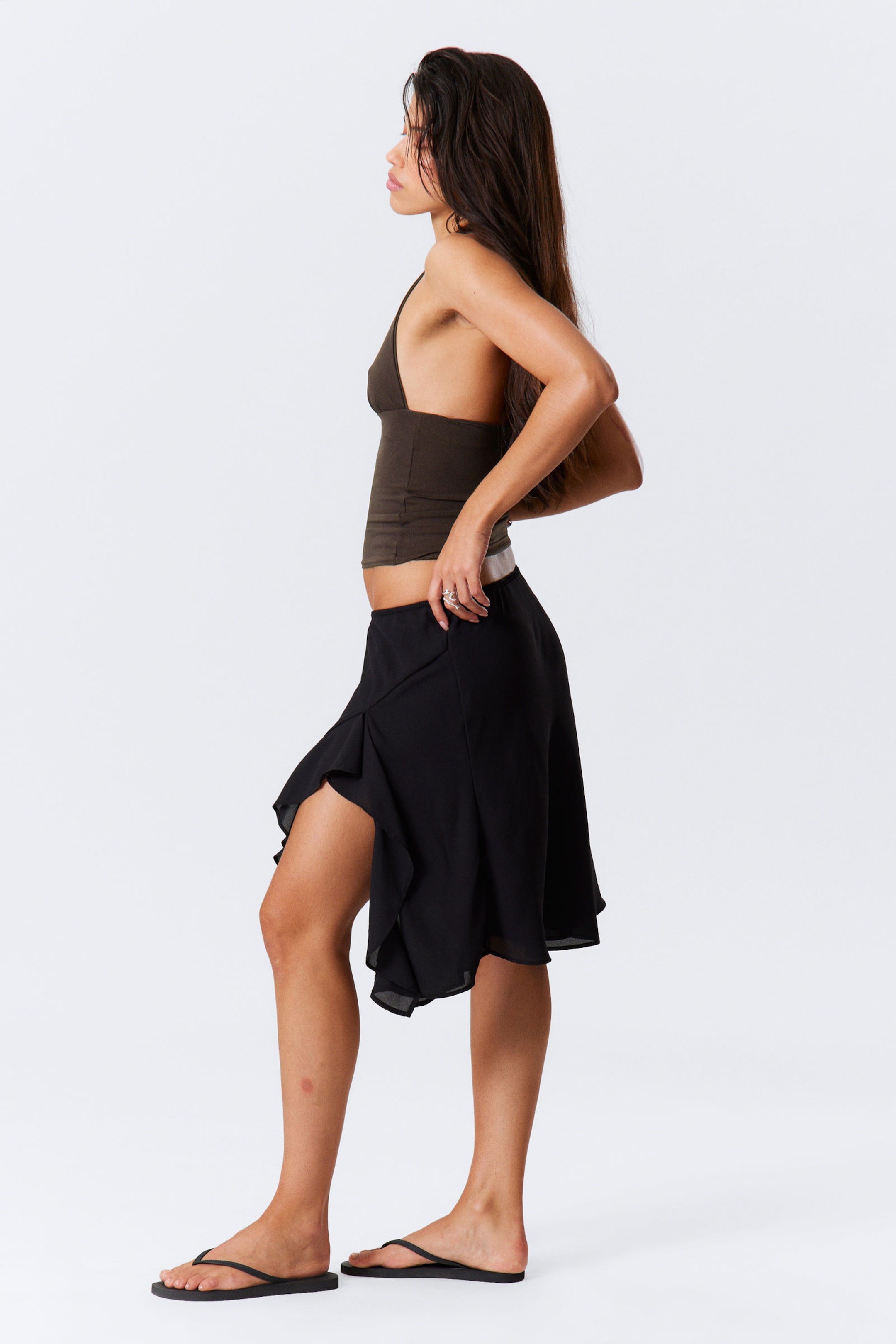 #272628 - Layered Midi Skirt - 2