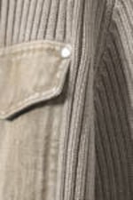 Washed Dusty Mole - Washed Rib-Knit Zip Cardigan - 5