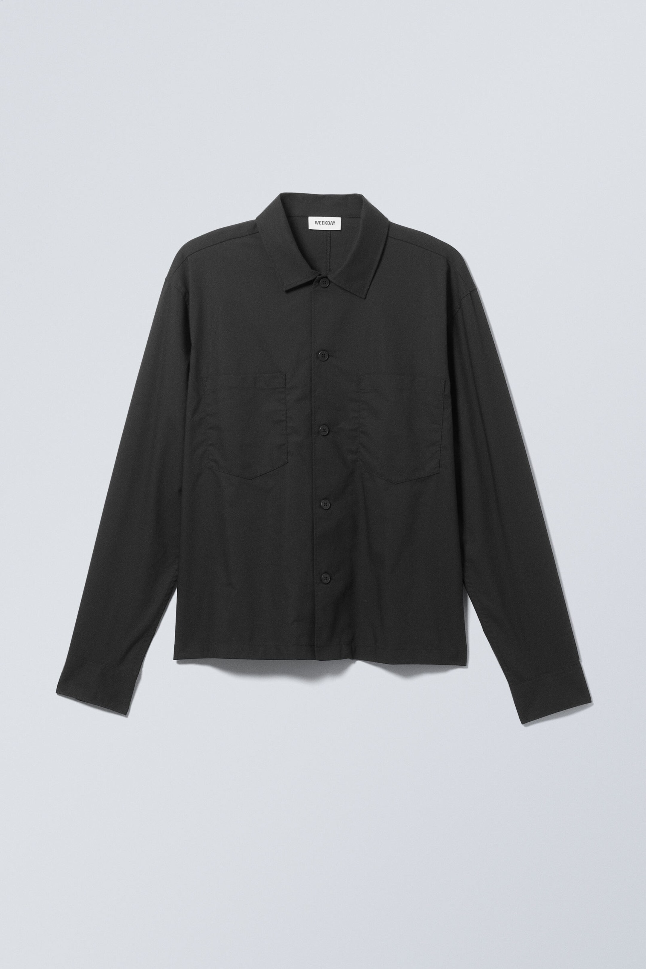 milan relaxed workwear shirt Black Weekday EU