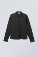 Black - Milan Relaxed Workwear Shirt - 0