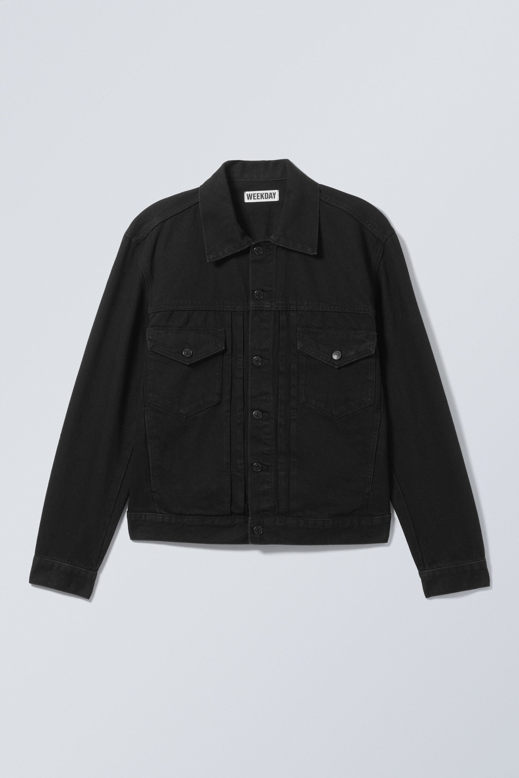 relaxed fit denim jacket - Black Rinse - Black | Weekday WW