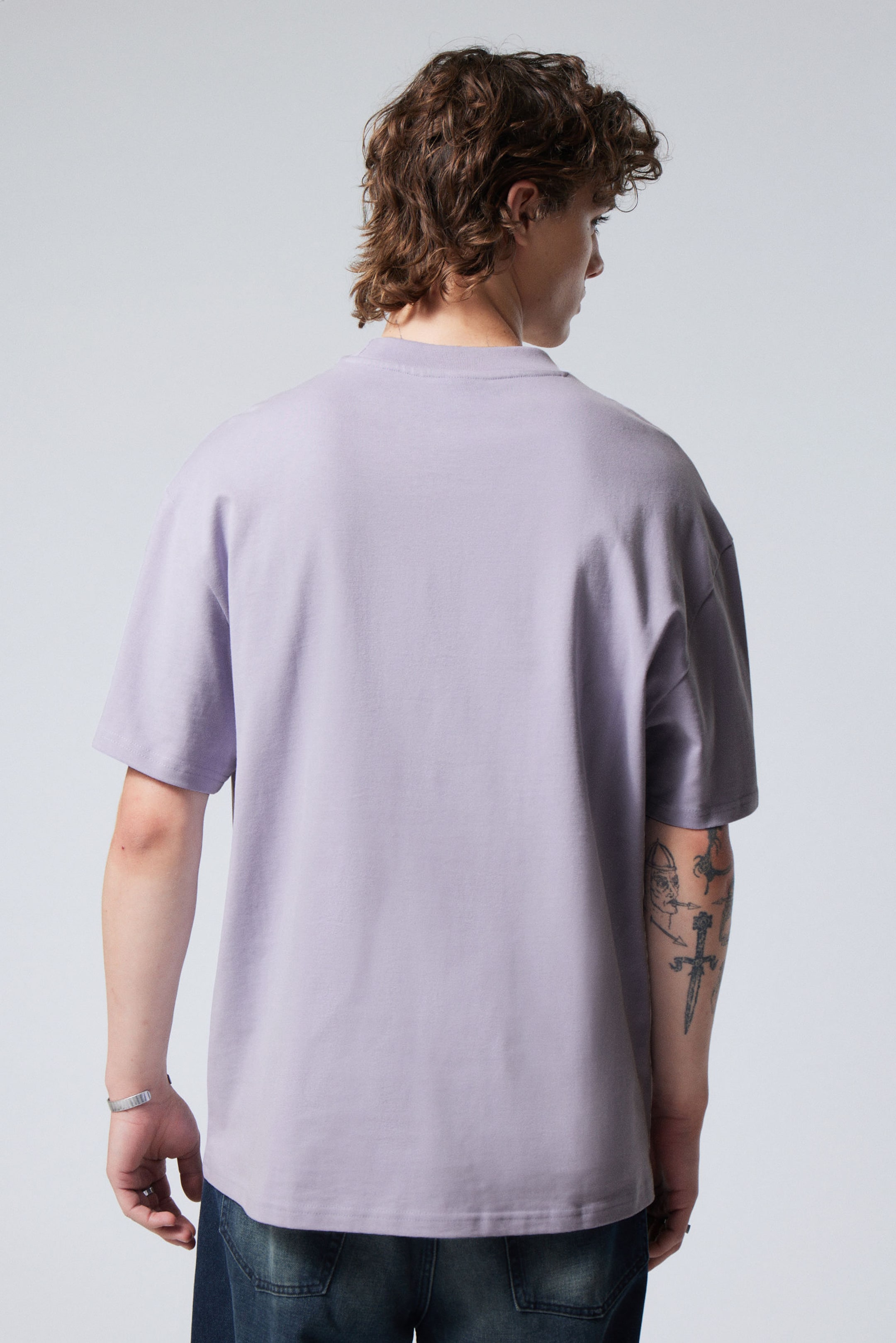 Light Dusty Lilac - Great Heavyweight T-shirt - 3