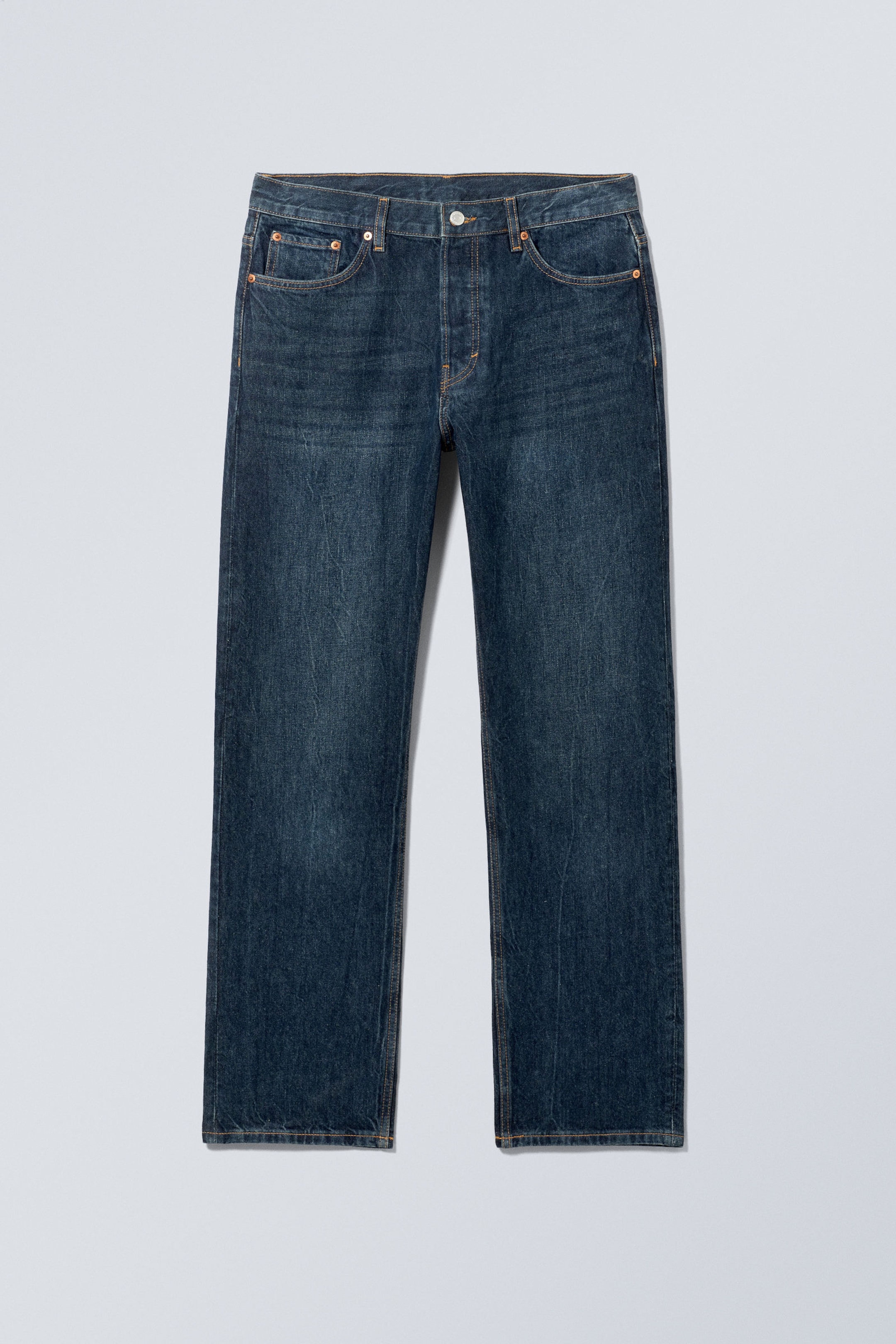 space relaxed straight leg jeans - Compact Blue - Dark Blue