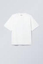 White - Green Symbol - Great Boxy Printed Graphic Tee - 0