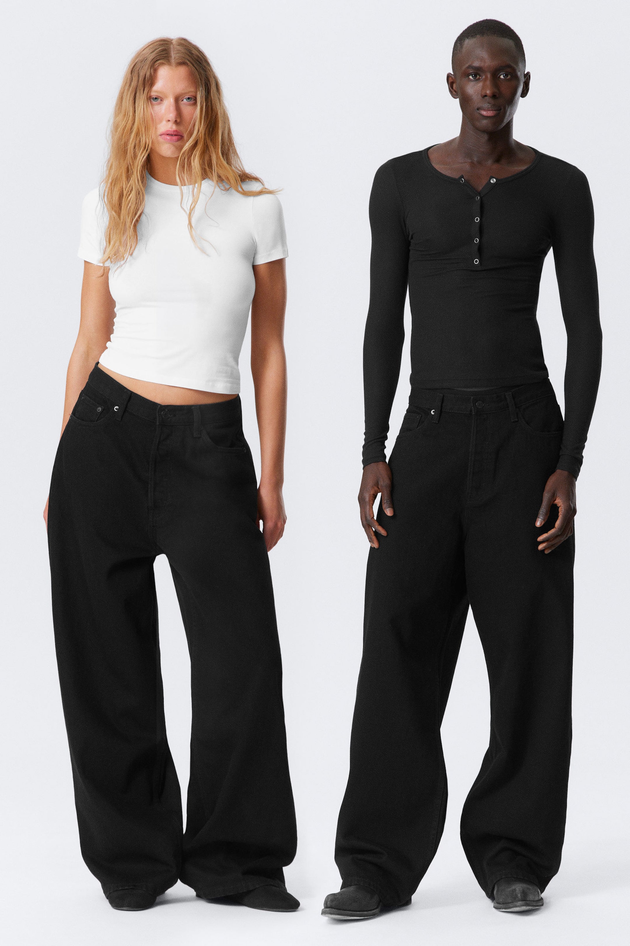 #272627 - Astro Loose Baggy Leg Jeans - 1