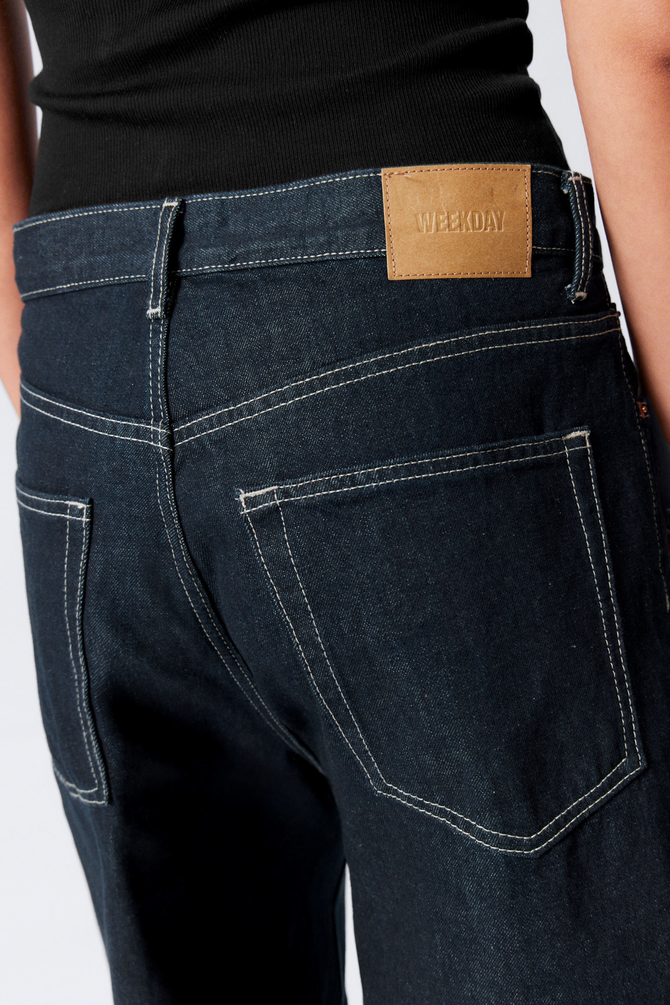 Blue Rinse - Dunkelblau - Lockere Baggy-Jeansshorts Astro - 7