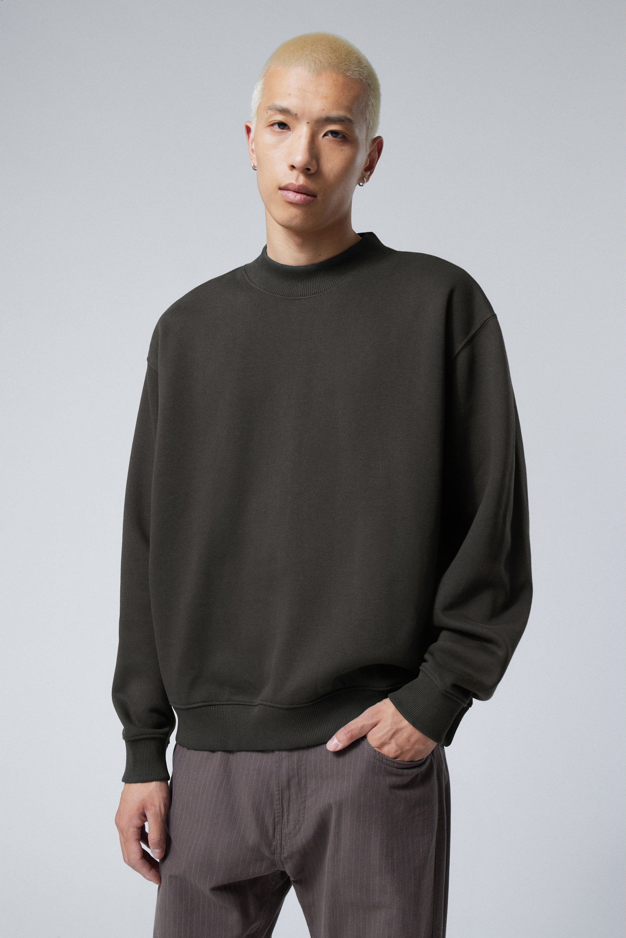 Off-black - Relaxed Heavyweight Sweatshirt - 0