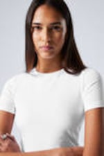 White - Slim Fitted T-shirt - 1