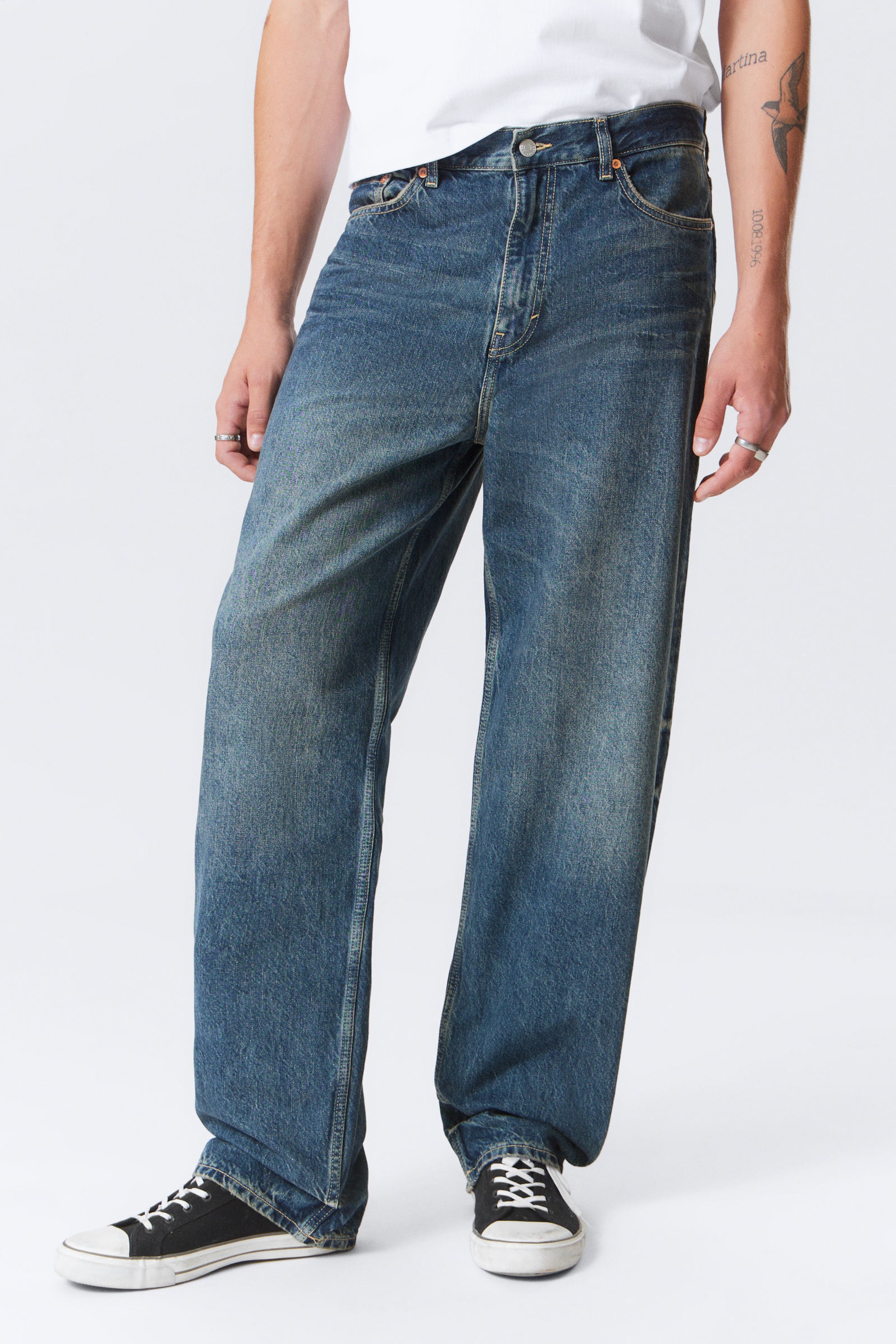 #4C5164 - Galaxy Loose Straight Leg Jeans - 2