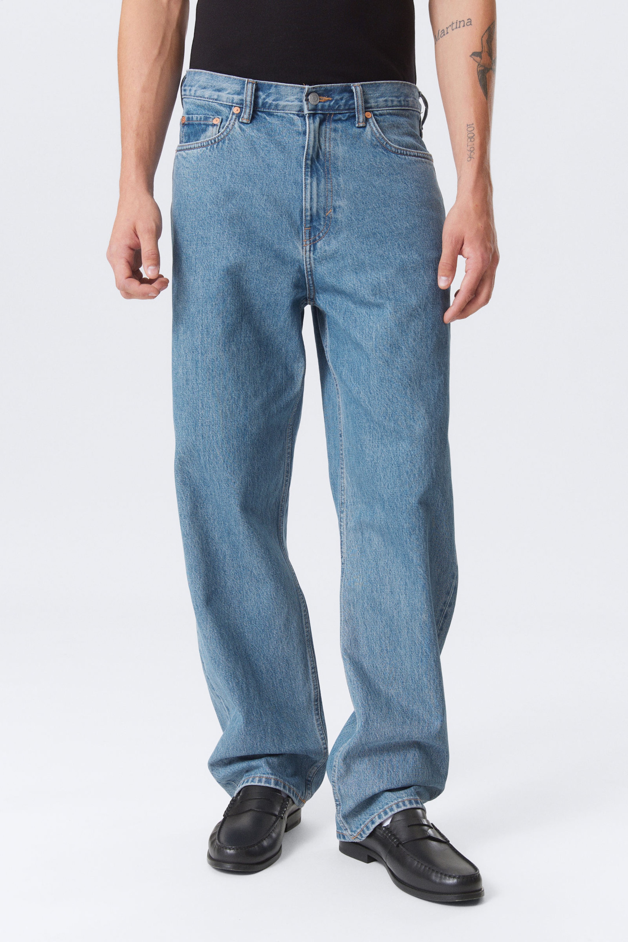#79829D - Galaxy Loose Straight Leg Jeans - 2