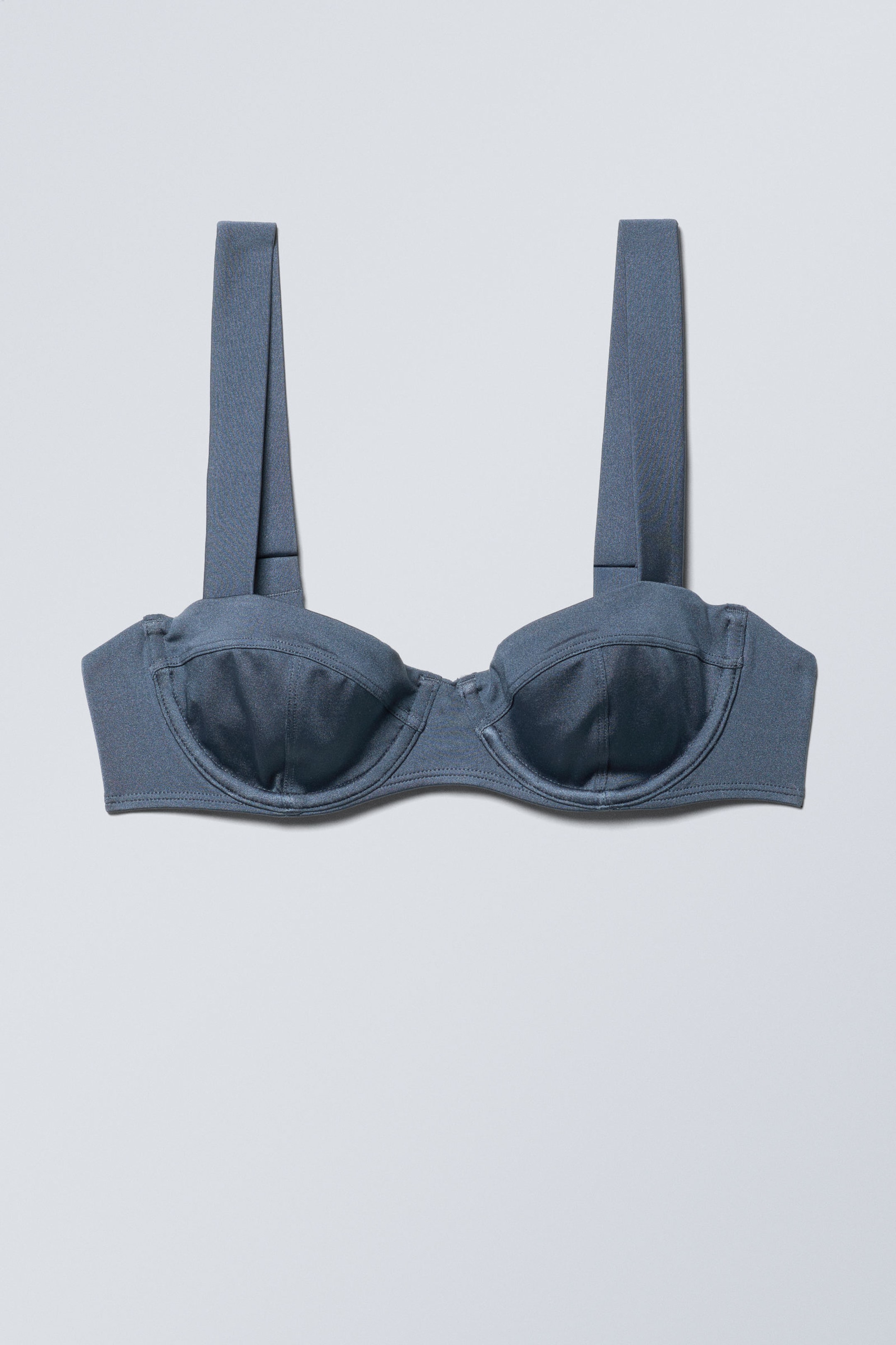 Dark Dusty Blue - Wire Bikini Top - 0