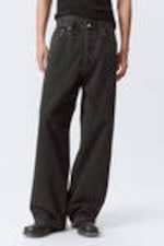 Tuned Black - Black - Astro Loose Baggy Leg Jeans - 6