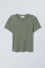 Dusty Khaki - Lean 90's Fit T-shirt - 0