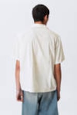 White - Colourful Skull - Relaxed Graphic Short-Sleeved Resort Shirt - 3