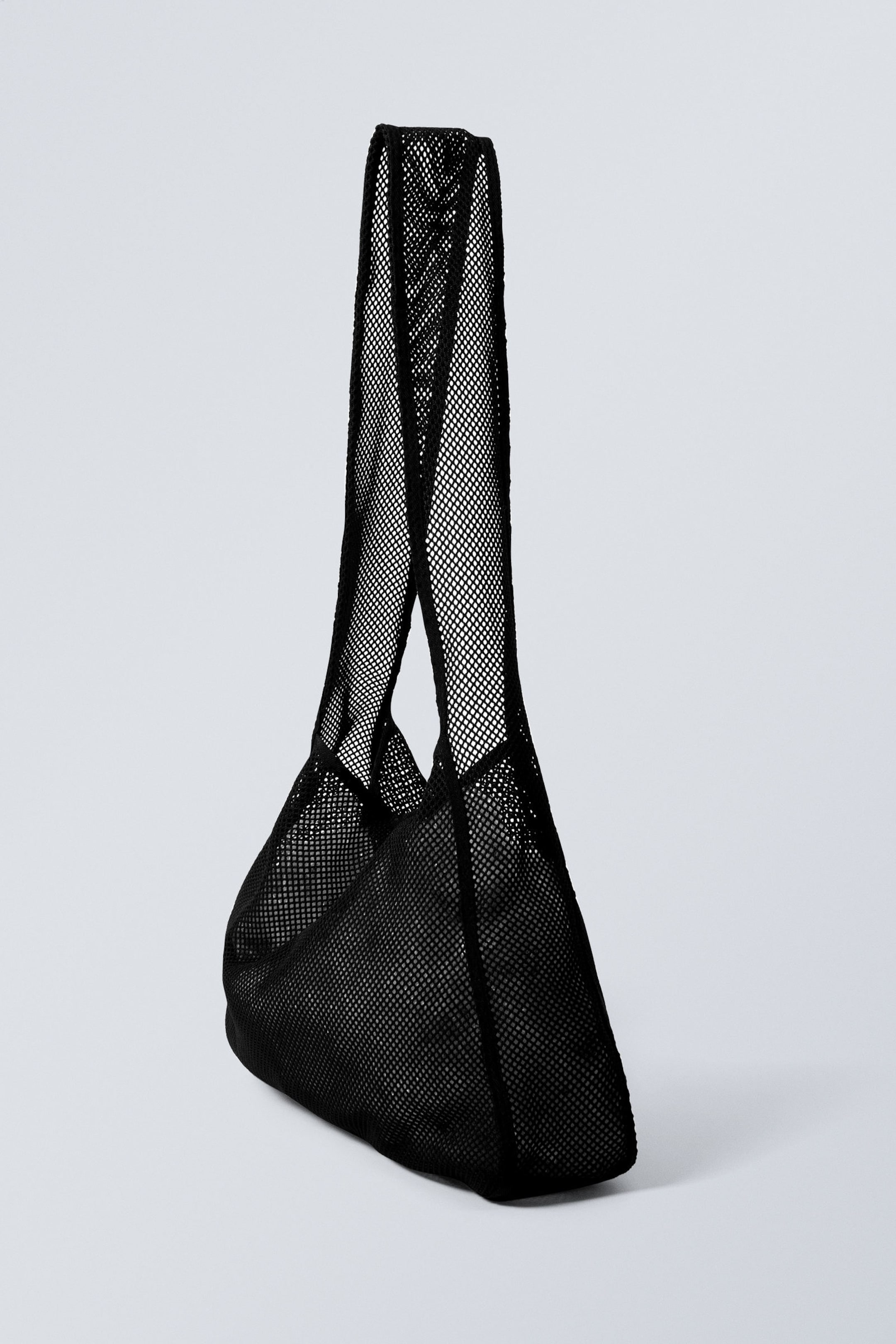 Black - Net Shoulder Bag - 1