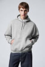 Light Grey Melange - Relaxed Heavy Hoodie - 0