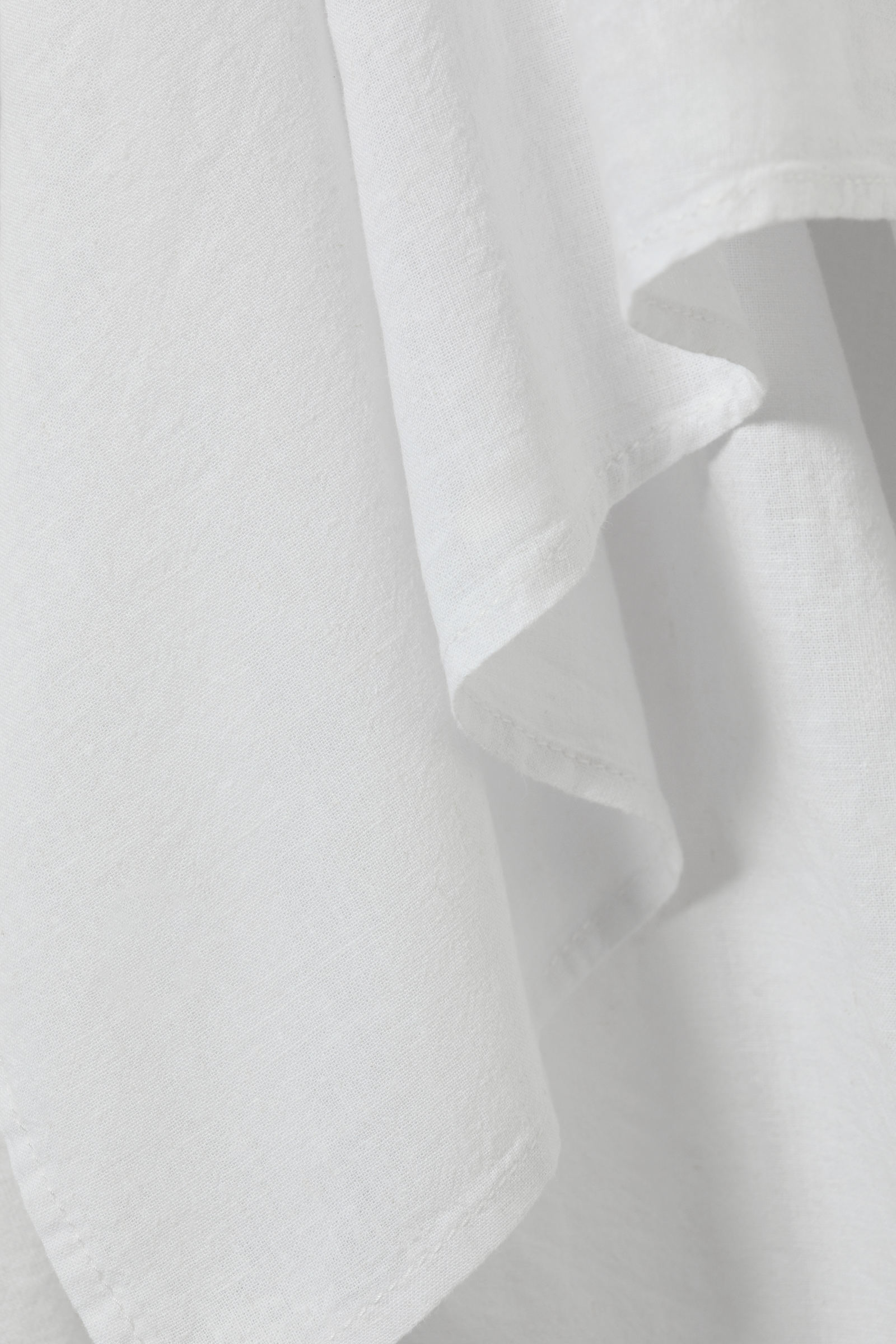 asymmetric linen blend wrap skirt - White | Weekday WW