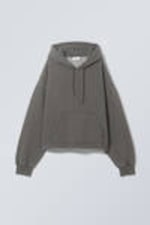 Dark Grey - Square Oversized Heavyweight Hoodie - 0