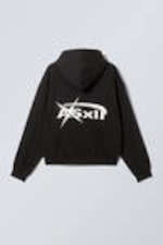 Asxll - Boxy Graphic Zip Hoodie - 1