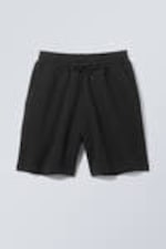 Black - Relaxed Terry Shorts - 2