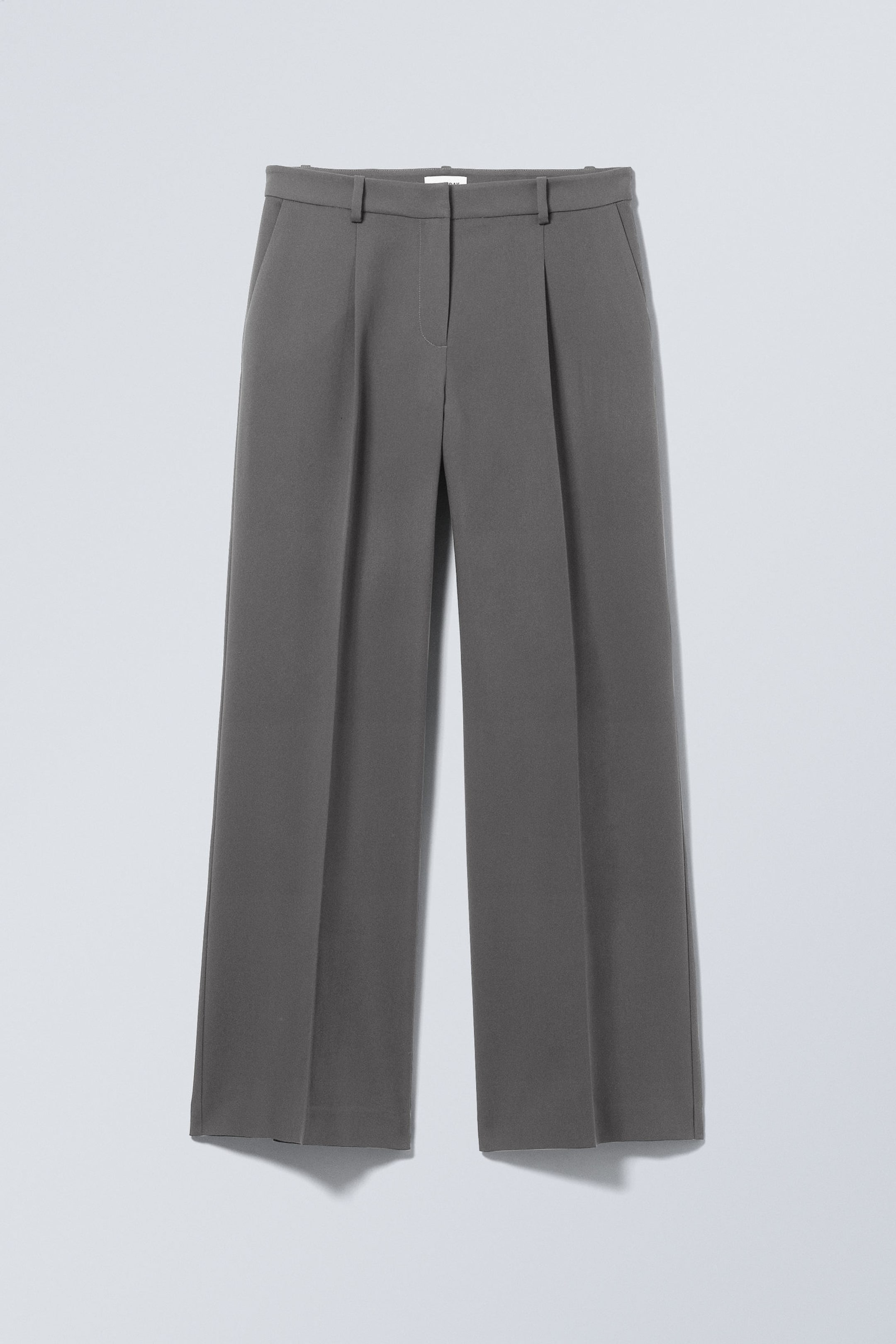 Dark Grey - Relaxed Fit Suiting Trousers - 0