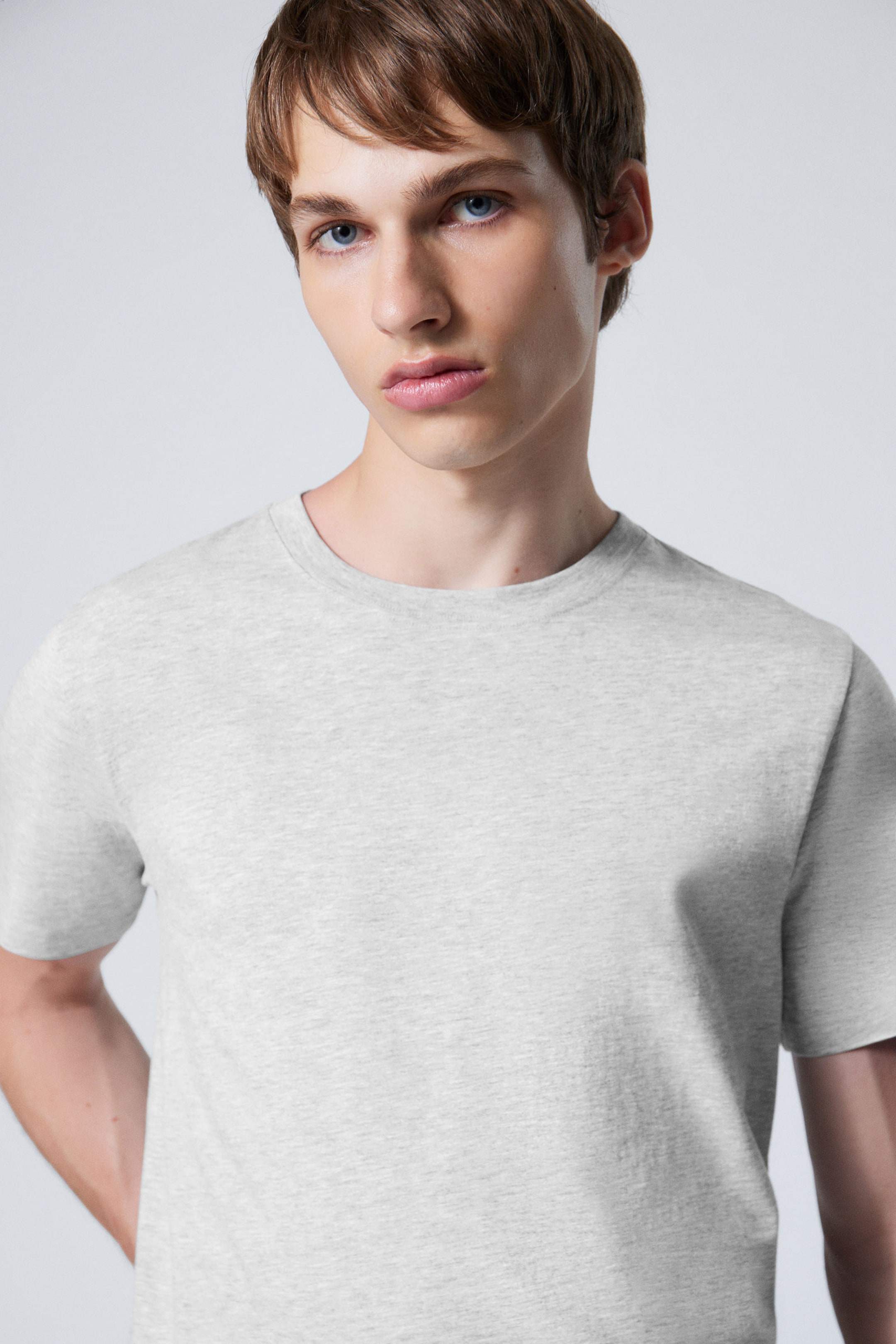 Grey - Standard Midweight T-shirt - 1