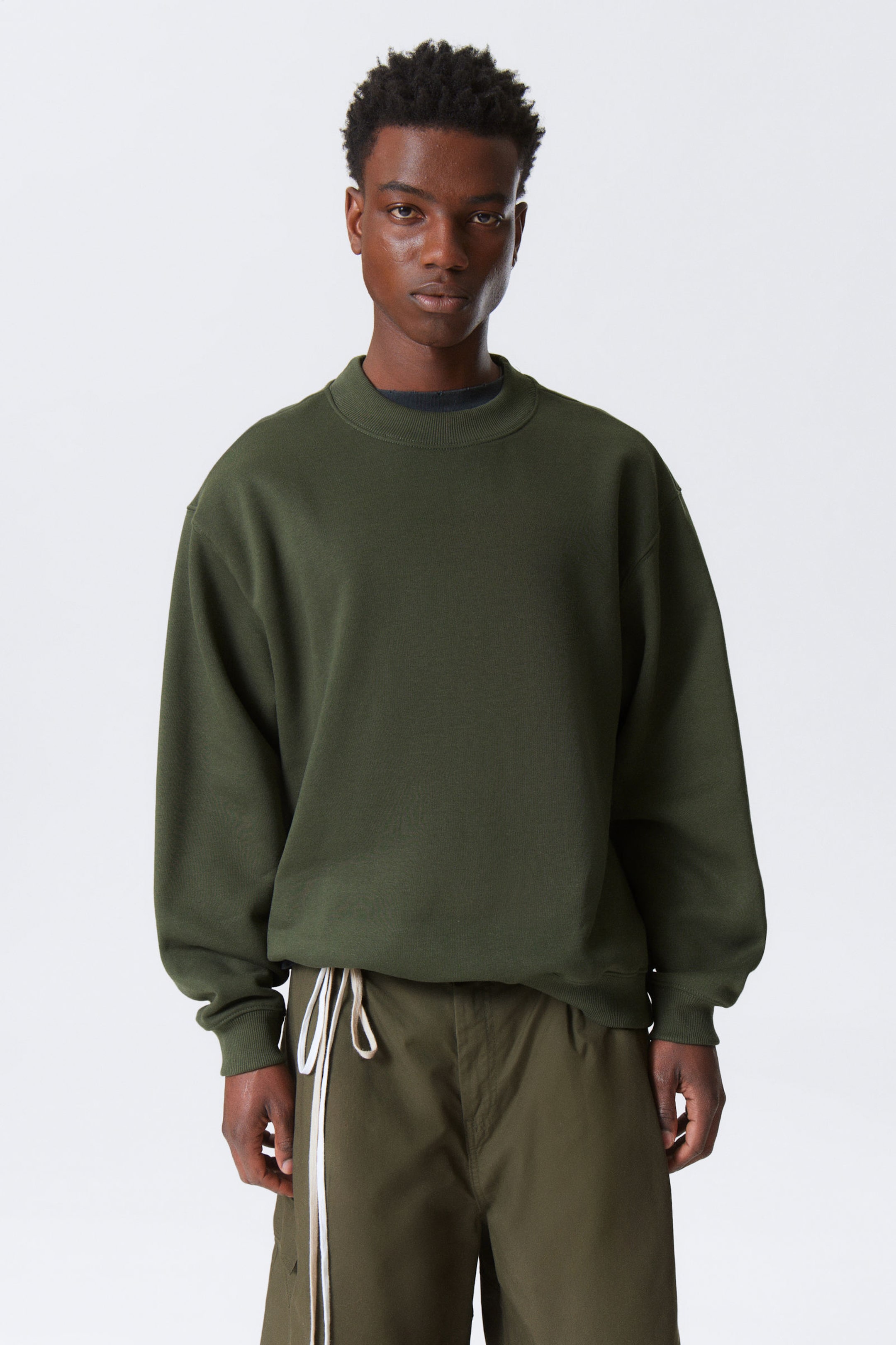 #45463B - Relaxed Heavyweight Sweatshirt - 1