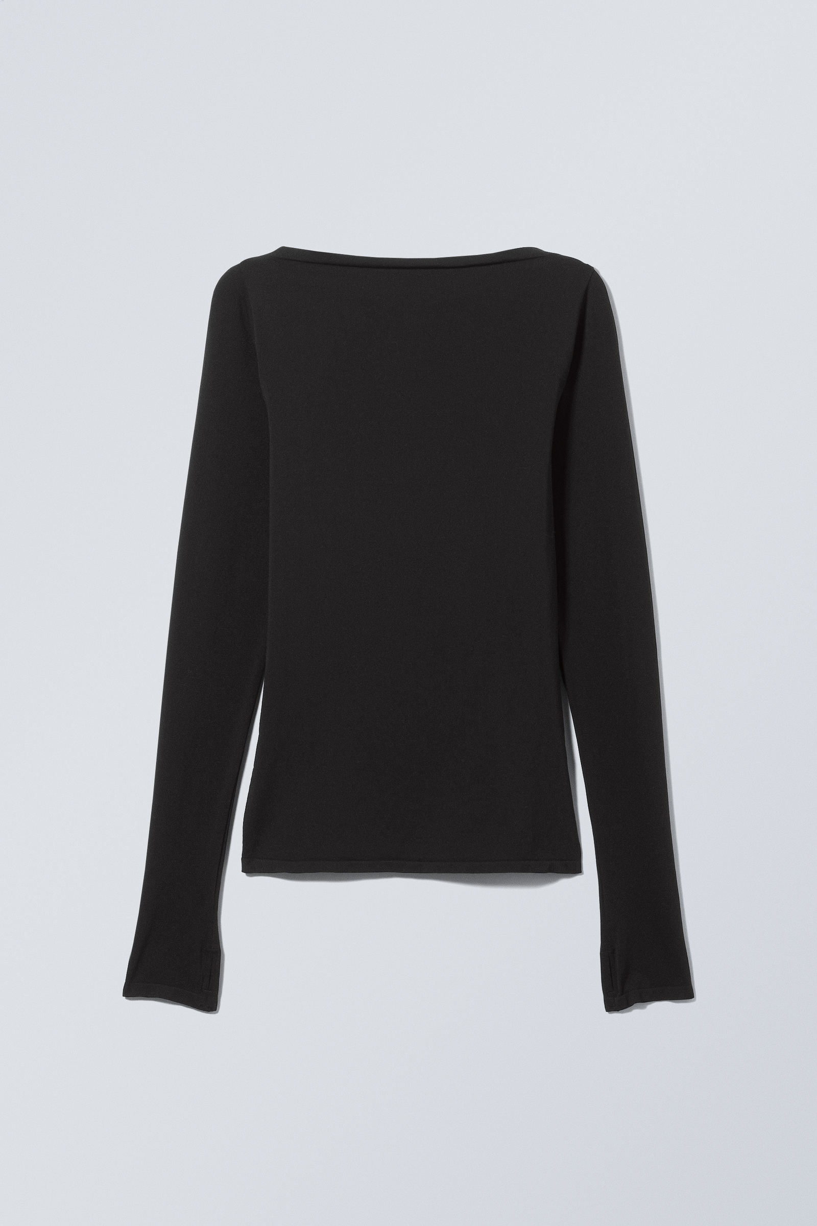 black flowy long sleeve top