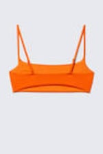 Fel oranje - Bikinitop met lage hals - 5