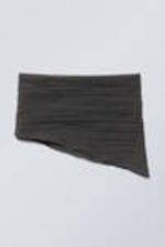 Dark Grey - Structured Ramie-Blend Scarf - 0