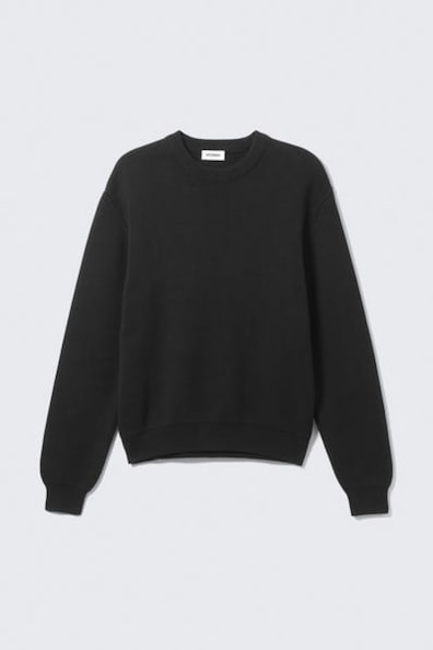 Knitted Sweater Black Grey main image 0