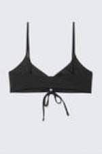 Zwart - Triangelbikinitop met ruches - 5